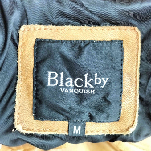 ブラックバイヴァンキッシュ Black by VANQUISH ベジタブルゴート レザーシャツ メンズ import:M
