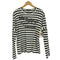 コムデギャルソン COMME des GARCONS MY ENERGYcomes fromFREEDOM 文字プリント クルーネック L/S ボーダー Tシャツ レディース JPN:S