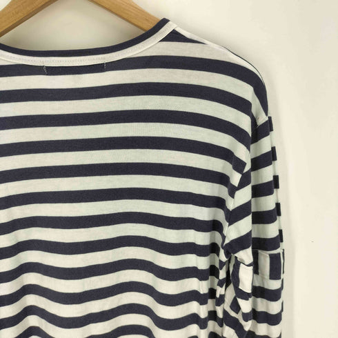 コムデギャルソン COMME des GARCONS MY ENERGYcomes fromFREEDOM 文字プリント クルーネック L/S ボーダー Tシャツ レディース JPN:S