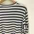 コムデギャルソン COMME des GARCONS MY ENERGYcomes fromFREEDOM 文字プリント クルーネック L/S ボーダー Tシャツ レディース JPN:S
