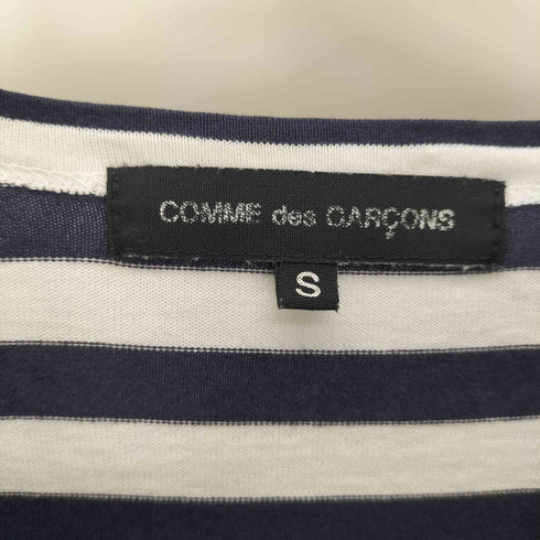 コムデギャルソン COMME des GARCONS MY ENERGYcomes fromFREEDOM 文字プリント クルーネック L/S ボーダー Tシャツ レディース JPN:S