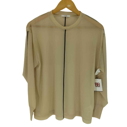 クラネ CLANE LINE SHEER L/S TOPS/ラインシアーロングスリーブトップス レディース FREE