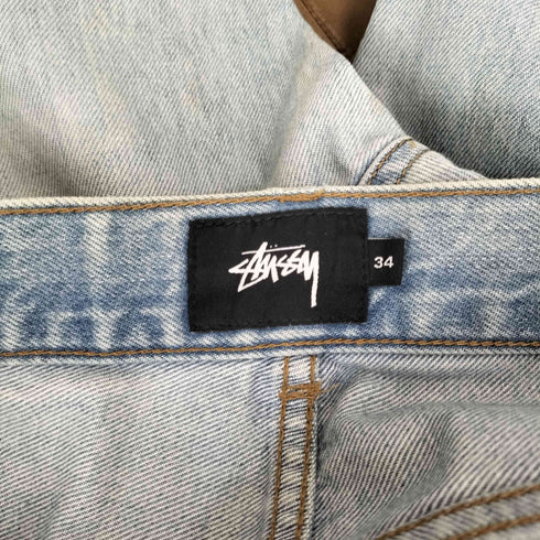 ステューシー Stussy ブリーチ加工 ワイド デニム パンツ メンズ 34