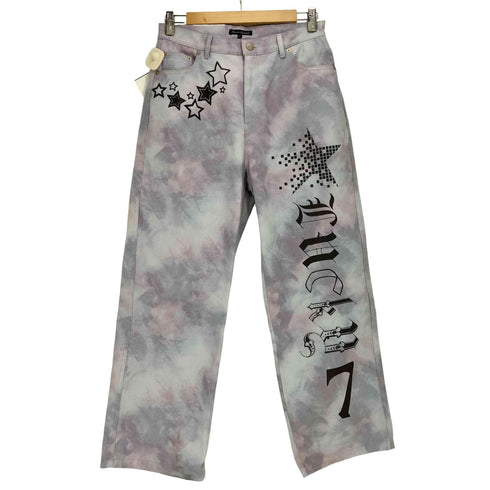 fa.er.ie lucky 7 dying wide denim / light purple / ダイイングワイドデニム レディース import:S