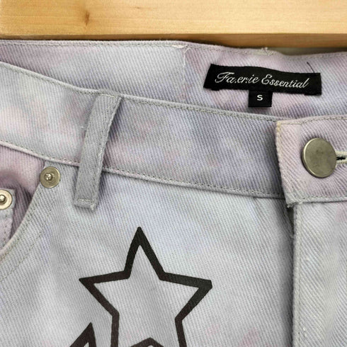 fa.er.ie lucky 7 dying wide denim / light purple / ダイイングワイドデニム レディース import:S