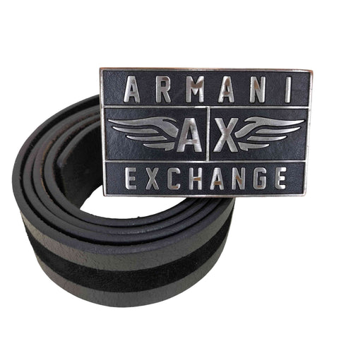 アルマーニエクスチェンジ ARMANI EXCHANGE ロゴバックル レザーベルト メンズ