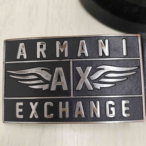 アルマーニエクスチェンジ ARMANI EXCHANGE ロゴバックル レザーベルト メンズ