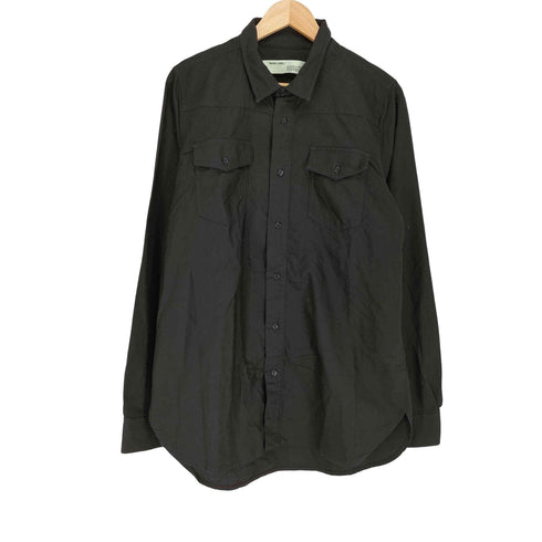 オフホワイト OFF-WHITE Firetape Shirt ファイアーテープログロングスリーブシャツ メンズ S