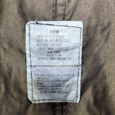 ユーエスアーミー U.S. ARMY 89年会計 snow parka スノーパーカー 後染め メンズ import:M