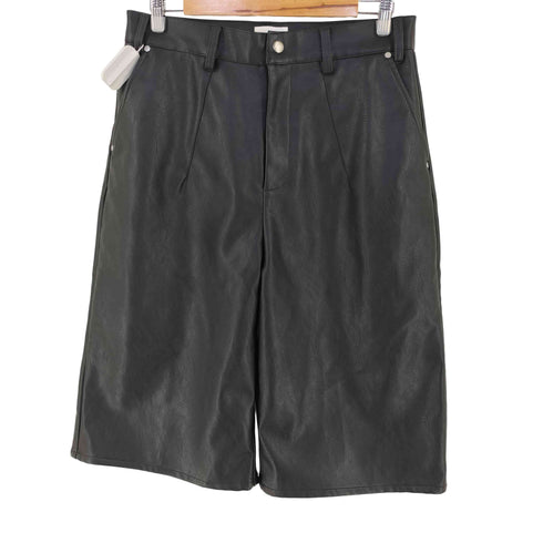 カンファーウッド CAMPHOR WOOD wide baggy PU-leather shorts ワイド バギー PUレザー ショートパンツ メンズ L