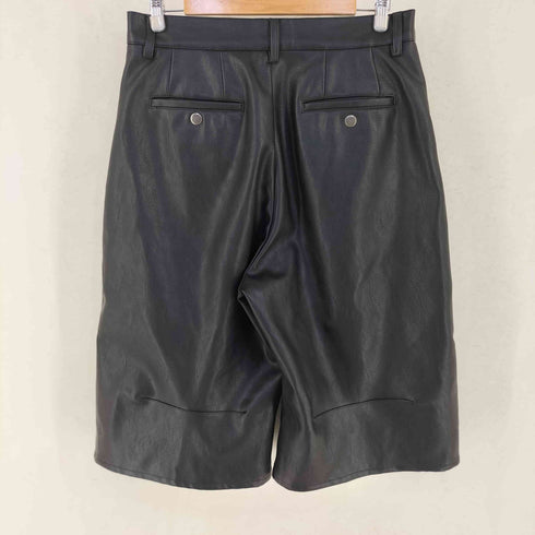 カンファーウッド CAMPHOR WOOD wide baggy PU-leather shorts ワイド バギー PUレザー ショートパンツ メンズ L