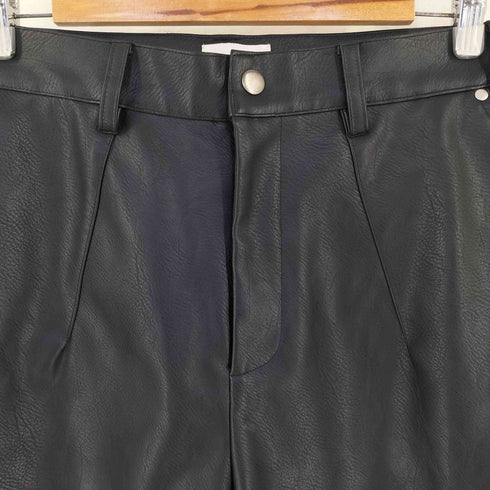 カンファーウッド CAMPHOR WOOD wide baggy PU-leather shorts ワイド バギー PUレザー ショートパンツ メンズ L