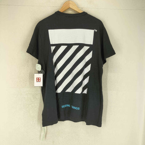 オフホワイト OFF-WHITE 17AW DIAG CARAVAGGIO TEE カラヴァジオ カラヴァッジョ プリントTシャツ メンズ S