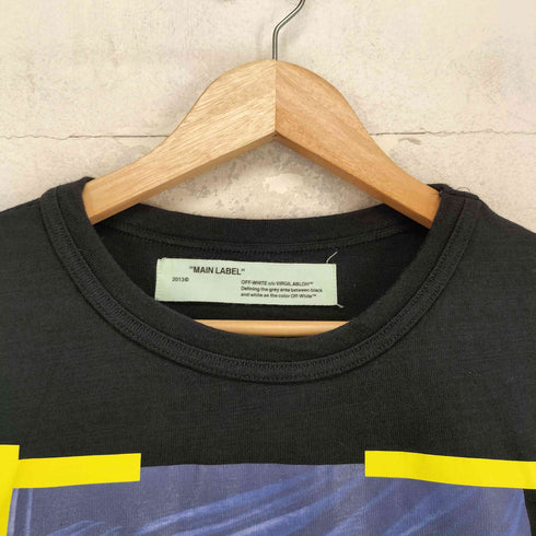 オフホワイト OFF-WHITE 17AW DIAG CARAVAGGIO TEE カラヴァジオ カラヴァッジョ プリントTシャツ メンズ S