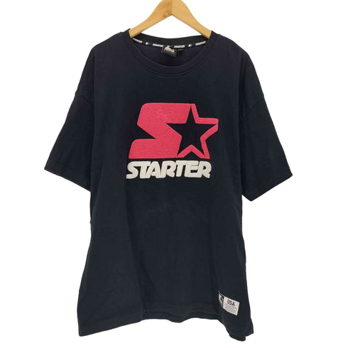 スターター STARTER パイルロゴクルーネックTシャツ メンズ import:L