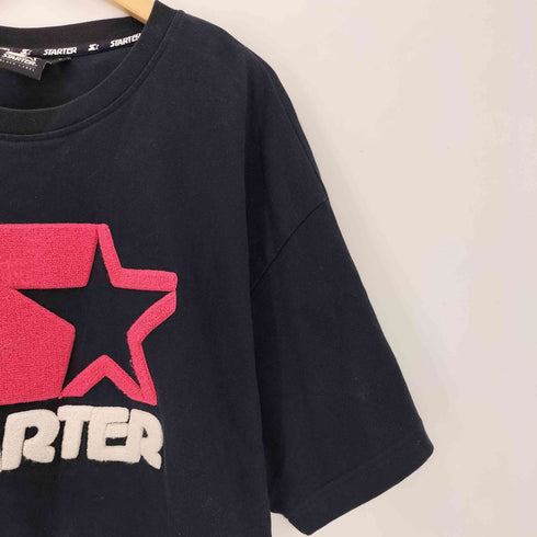 スターター STARTER パイルロゴクルーネックTシャツ メンズ import:L