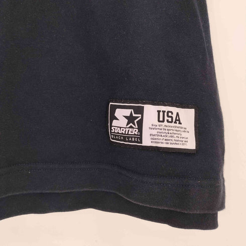 スターター STARTER パイルロゴクルーネックTシャツ メンズ import:L