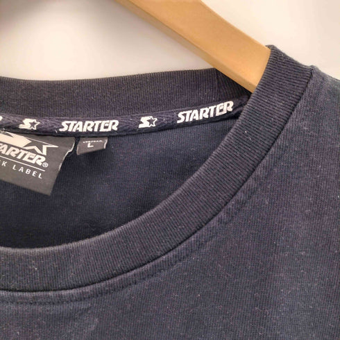 スターター STARTER パイルロゴクルーネックTシャツ メンズ import:L