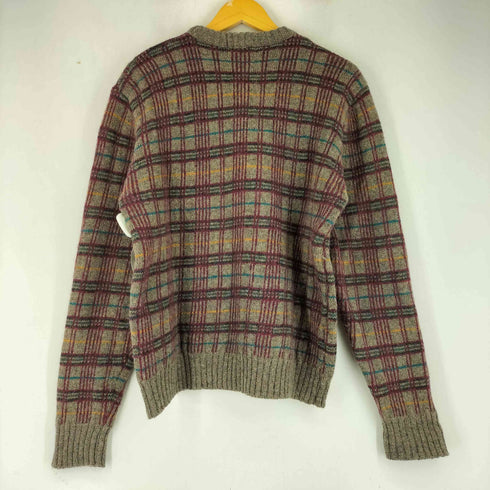 ハントクラブ HUNT CLUB チェック柄 ウール ニット メンズ import:L