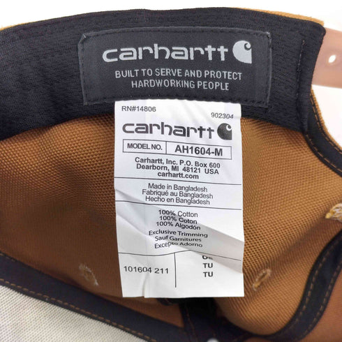 カーハート Carhartt Firm Duck Flat Brim Cap メンズ ONE SIZE