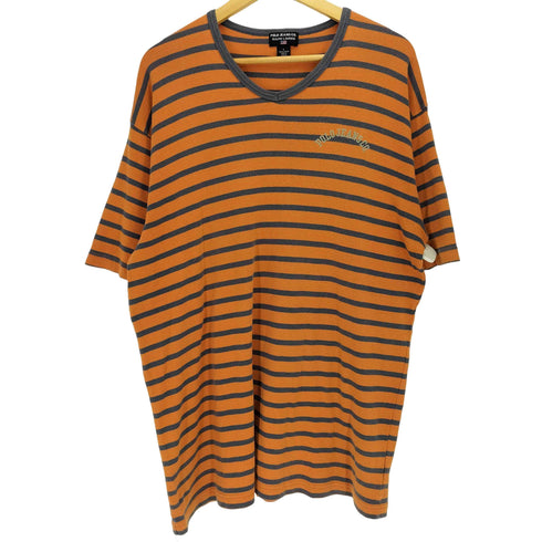 ポロジーンズカンパニーラルフローレン POLO JEANS COMPANY RALPH LAUREN アーチロゴ 刺繍 Vネック S/S 半袖 Tシャツ メンズ import:L