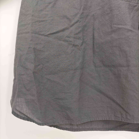 マーガレットハウエル MARGARET HOWELL SOFT COTTON 丸襟 ハーフボタン 七分袖 プルオーバーシャツ レディース US:0-2