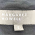 マーガレットハウエル MARGARET HOWELL SOFT COTTON 丸襟 ハーフボタン 七分袖 プルオーバーシャツ レディース US:0-2