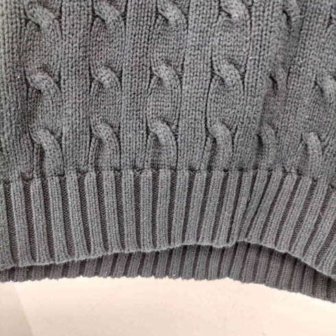 ラルフローレンスポーツ RALPH LAUREN SPORT ポニー刺繍 ケーブル編み Vネック プルオーバー ニット セーター レディース import:XS