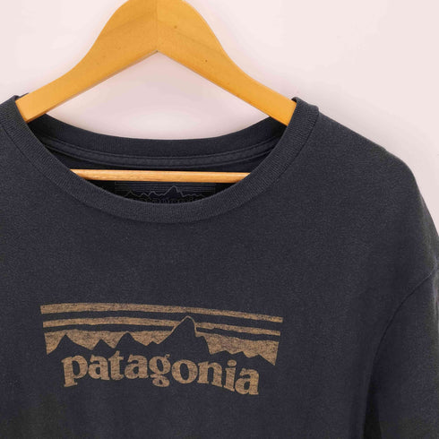 パタゴニア patagonia USA製 ロゴプリント クルーネックTシャツ メンズ JPN:L