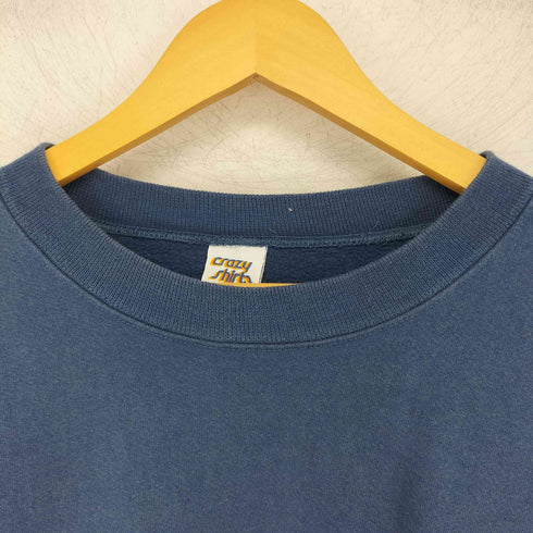 クレイジーシャツ CRAZY SHIRTS USA製 BLUE HONU HAWAII バックプリント プルオーバースウェット メンズ import:XS