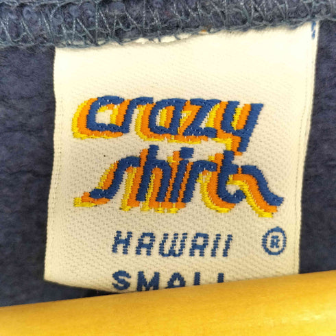 クレイジーシャツ CRAZY SHIRTS USA製 BLUE HONU HAWAII バックプリント プルオーバースウェット メンズ import:XS