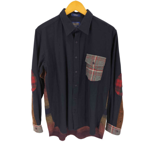 ペンドルトン PENDLETON クレイジーパターン ウールシャツ エルボーパッチ メンズ JPN:XL