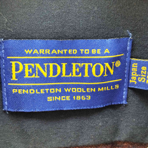 ペンドルトン PENDLETON クレイジーパターン ウールシャツ エルボーパッチ メンズ JPN:XL