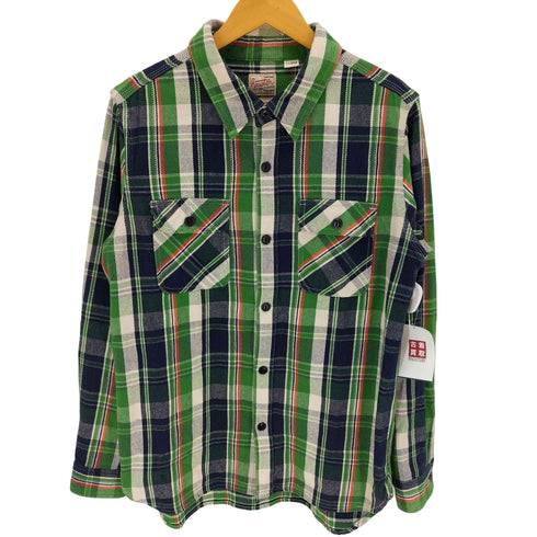 ヒューストン HOUSTON マチ付き ヘビーネルシャツ マチネル メンズ JPN:XL