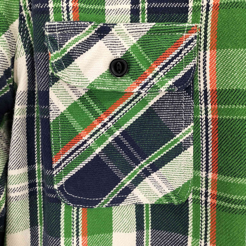 ヒューストン HOUSTON マチ付き ヘビーネルシャツ マチネル メンズ JPN:XL