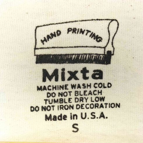 ミクスタ MIXTA USA製 SLOW LIFE Tシャツ NATURAL レディース JPN:S