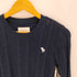 アバクロンビーアンドフィッチ Abercrombie & Fitch 胸刺繍 ケーブルニット レディース import:L