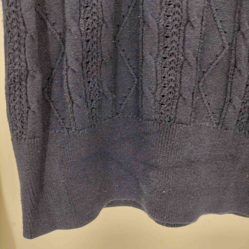 アバクロンビーアンドフィッチ Abercrombie & Fitch 胸刺繍 ケーブルニット レディース import:L