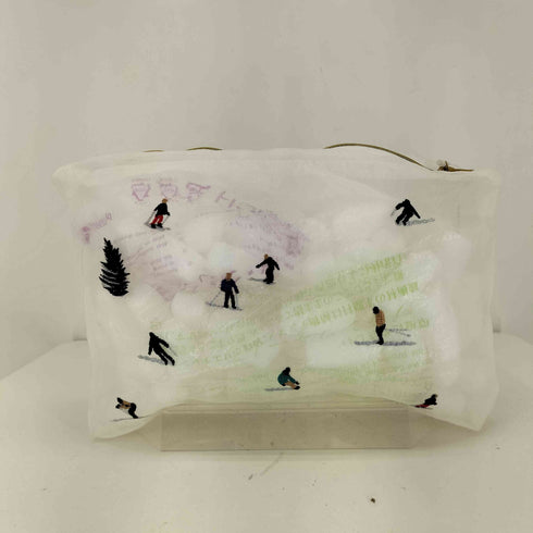 Pochette Skieurs スキー オーガンジーポーチ レディース