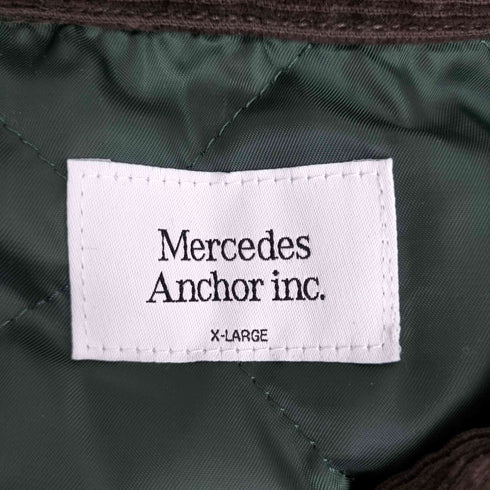 Mercedes Anchor inc. メルセデスアンカーインク B&B Corduroy Quliting Shirt コーデュロイキルティングシャツジャケット メンズ JPN:XL