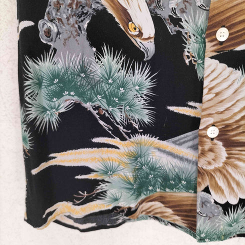 ラウンジリザード LOUNGELIZARD 和柄 鷹 富士 レーヨン100 アロハシャツ Japanese pattern メンズ JPN:1