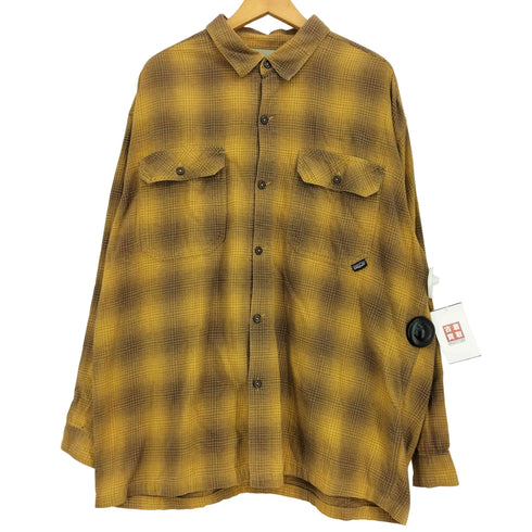 パタゴニア patagonia 00S ORGANIC COTTON オーガニックコットン 長袖オンブレチェックシャツ メンズ import:L