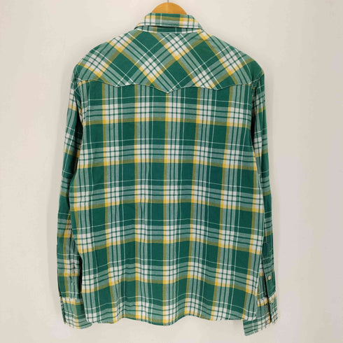 ラングラー Wrangler チェック柄 長袖ウエスタンシャツ メンズ M