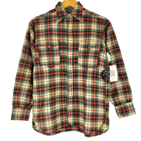 ペンドルトン PENDLETON 40S 青タグ ウール チェック柄 長袖 シャツ メンズ