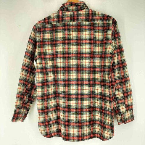 ペンドルトン PENDLETON 40S 青タグ ウール チェック柄 長袖 シャツ メンズ