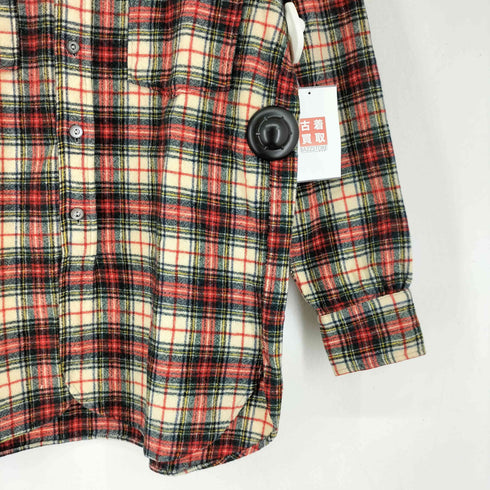 ペンドルトン PENDLETON 40S 青タグ ウール チェック柄 長袖 シャツ メンズ