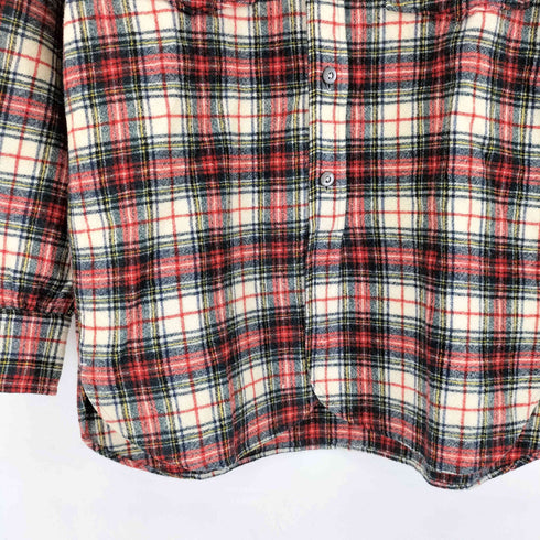 ペンドルトン PENDLETON 40S 青タグ ウール チェック柄 長袖 シャツ メンズ