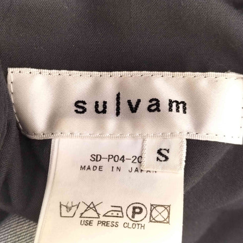 サルバム sulvam カットオフ ストレート パンツ メンズ JPN:S
