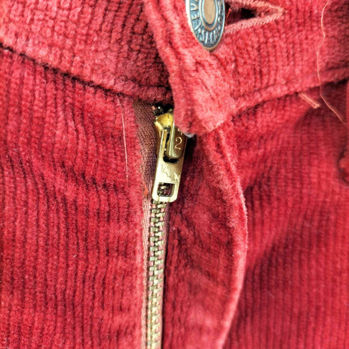 リーバイス Levis 70S USA製 ボタン裏41刻印 42 Talon タロン ジッパー 白タブ スモールE 646 フレア コーデュロイ パンツ メンズ 36
