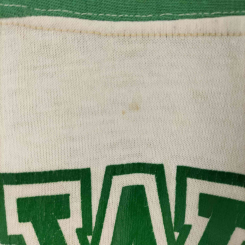 70-80s コットン ポリ フットボール Tシャツ メンズ M